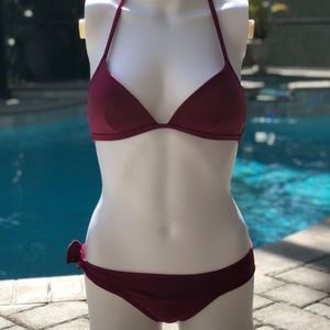 Agua Doce Burgundy 2 Pc Bikini